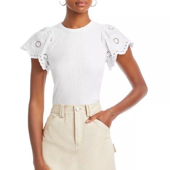 RAILS Reza Top in White (Med) - Picture 1 of 6